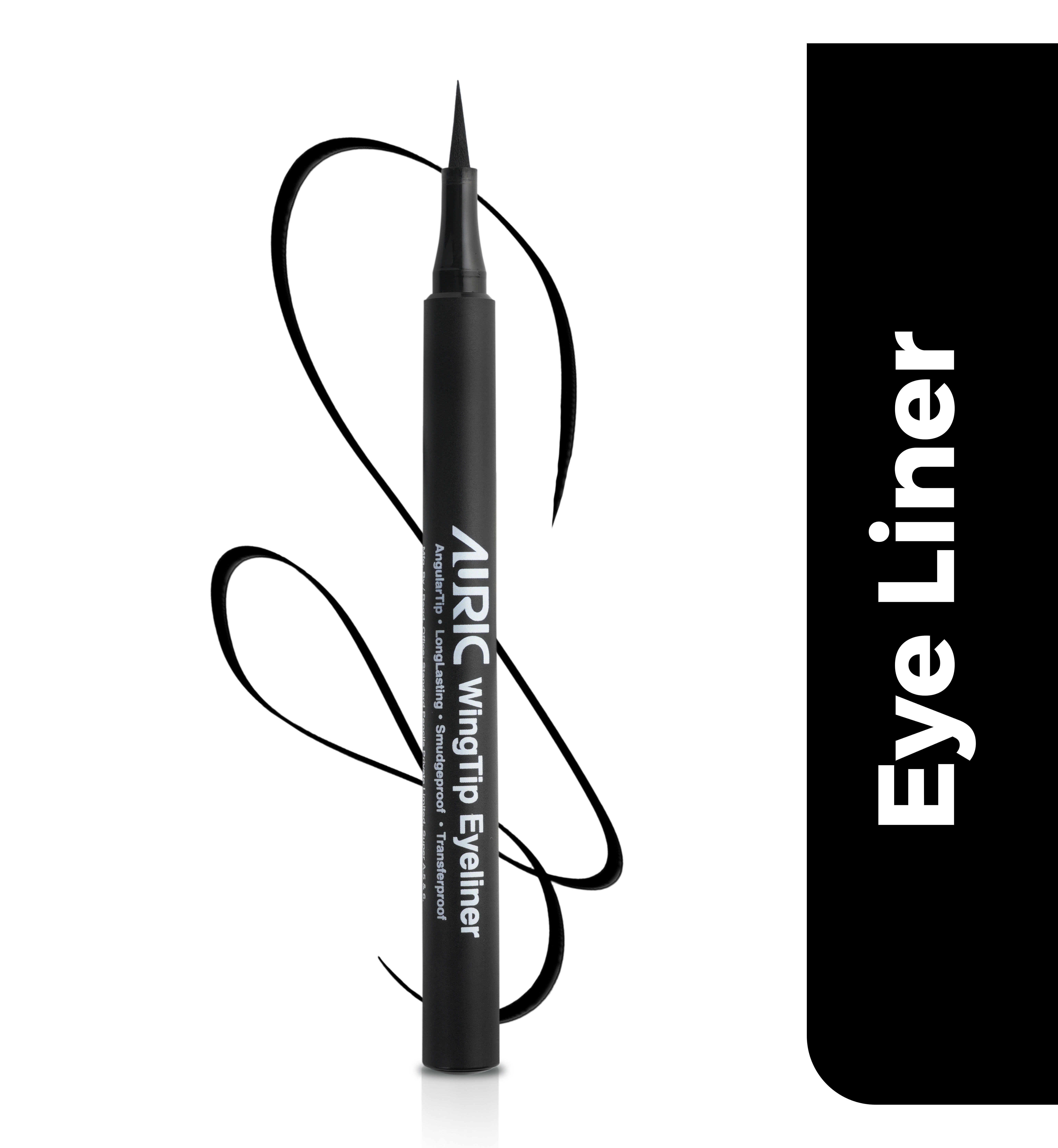Auric WingTip Eyeliner, Matt Black - 1.2 ml