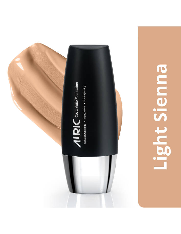 Auric CoverMatte Foundation, Light Sienna - 30 ml