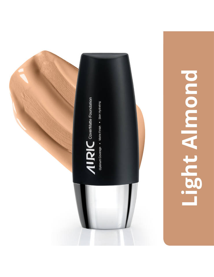 Auric CoverMatte Foundation, Light Almond - 30 ml