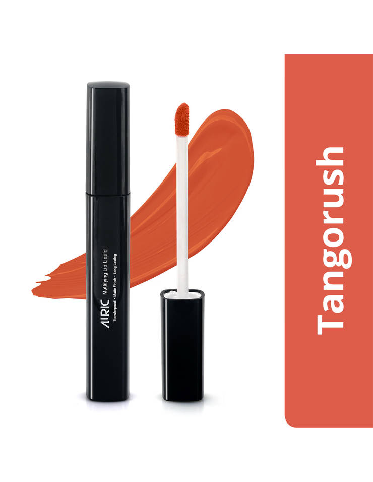 Auric Mattifying Lip Liquid, Tangorush - 4 ml