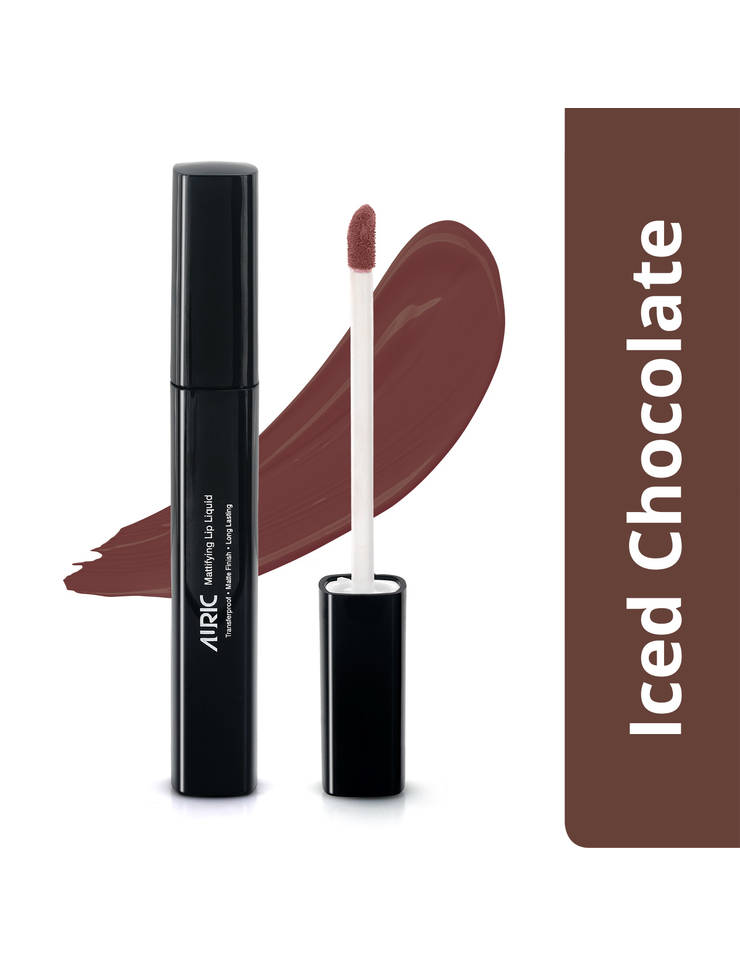 Auric Mattifying Lip Liquid, Iced Chocolate - 4 ml