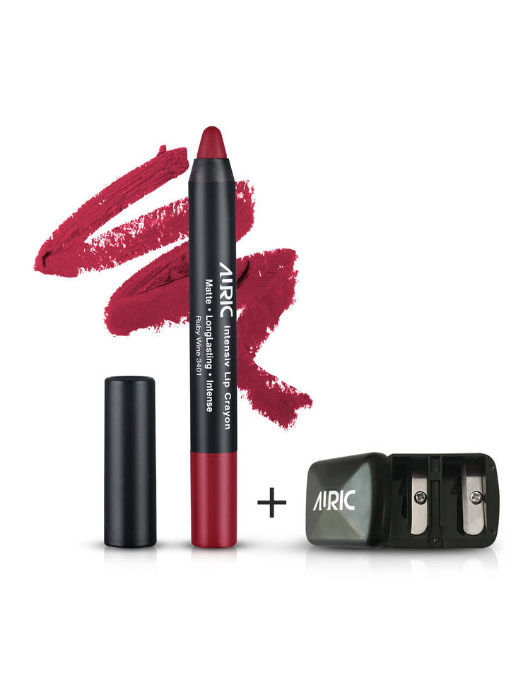 Auric Lipstick Intensiv Lip Crayon (Shade: Ruby Wine-3401) 2.8 gm