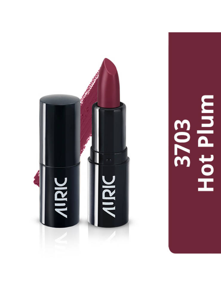 Auric Mini MatteCreme Lipstick, Hot Plum, 1.5 g