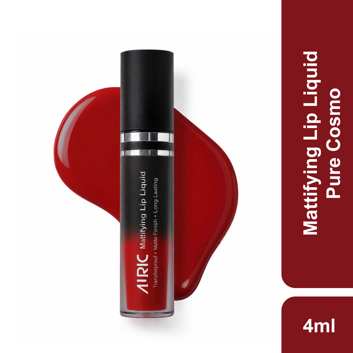 Auric Mattifying Lip Liquid, Pure Cosmo - 4 ml