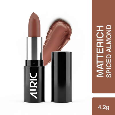 Auric MatteRich Lipstick, Spiced Almond - 4.2g