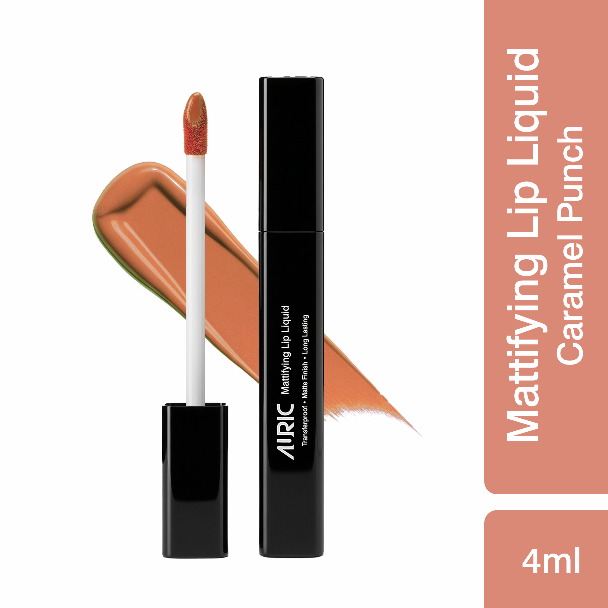Auric Mattifying Lip Liquid Caramel Punch - 4 ml