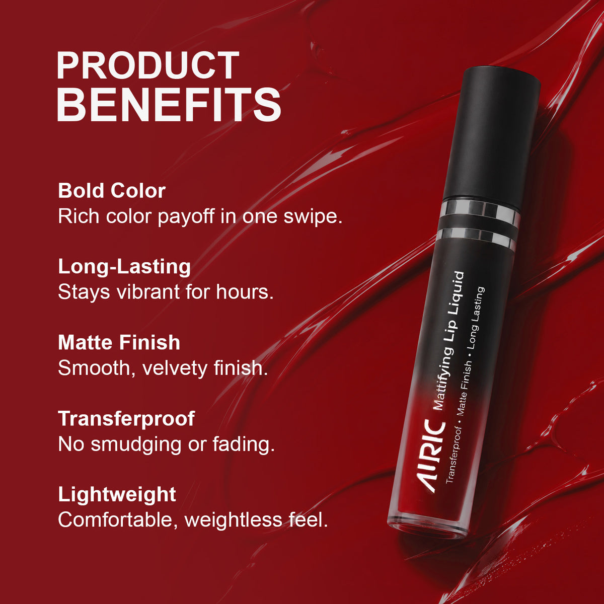 Auric Mattifying Lip Liquid, Pure Cosmo - 4 ml