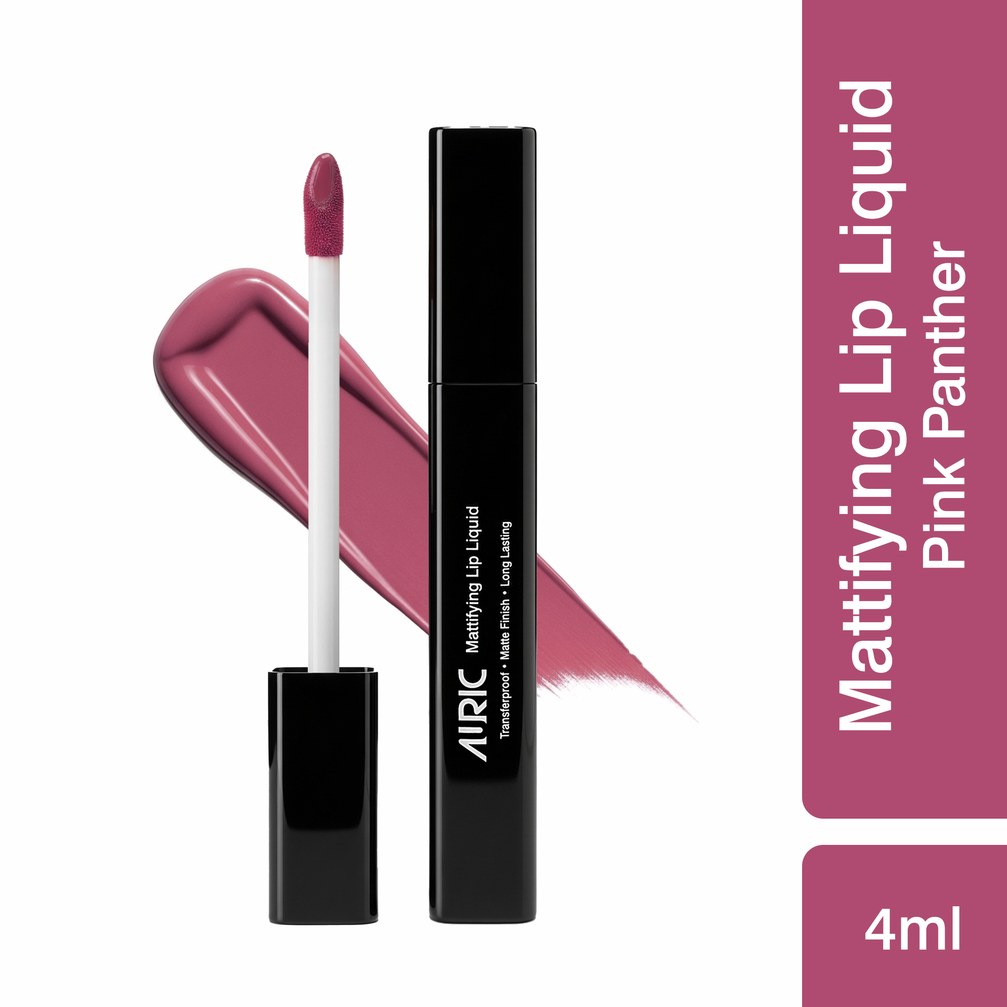 Auric Mattifying Lip Liquid, Pink Panther - 4 ml