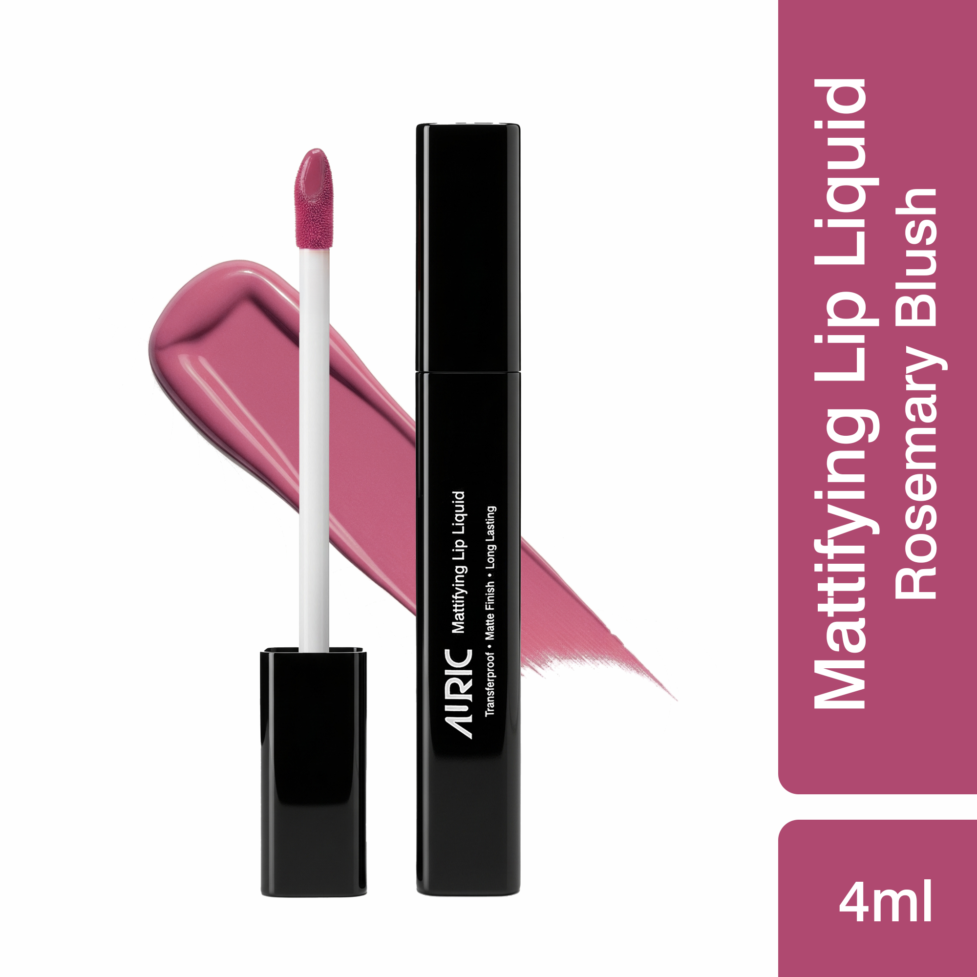 Auric Mattifying Lip Liquid Rosemary Blush - 4 ml