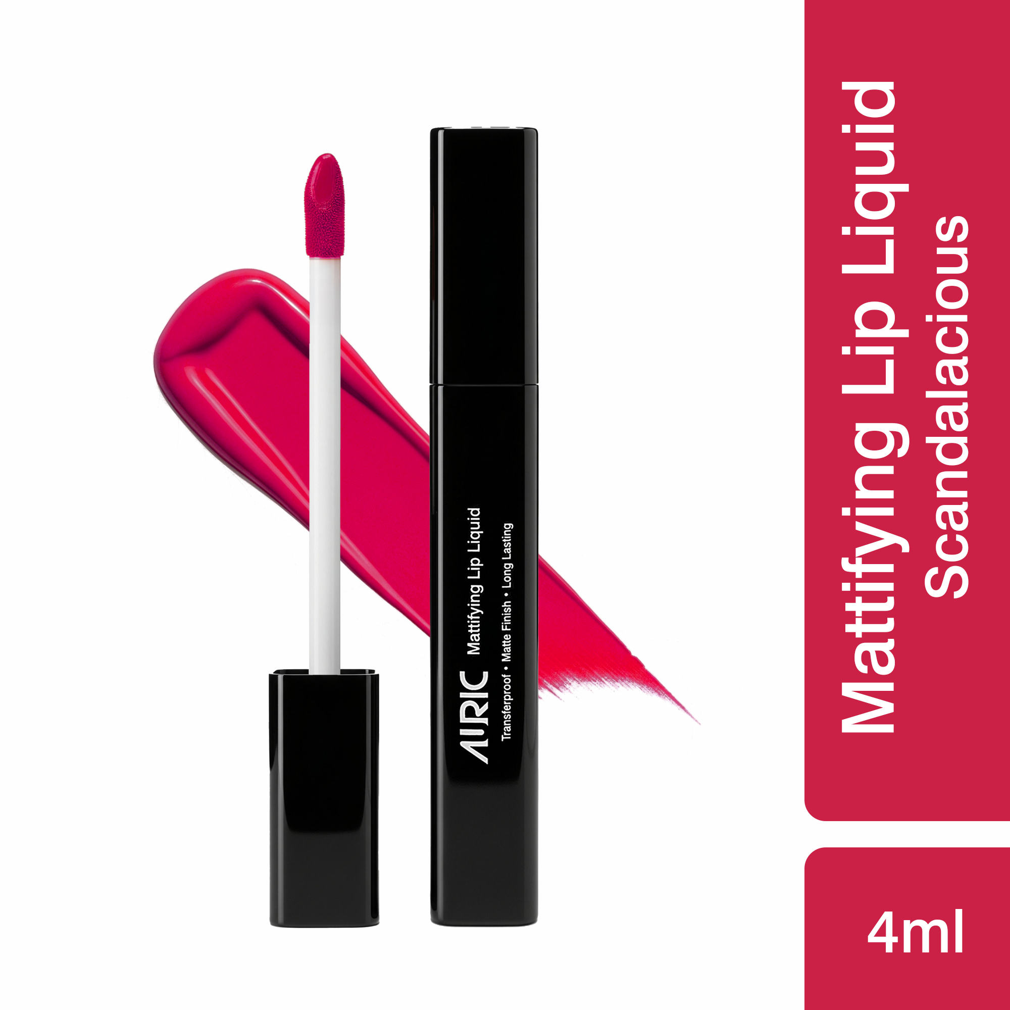 Auric Mattifying Lip Liquid, Scandalacious - 4 ml