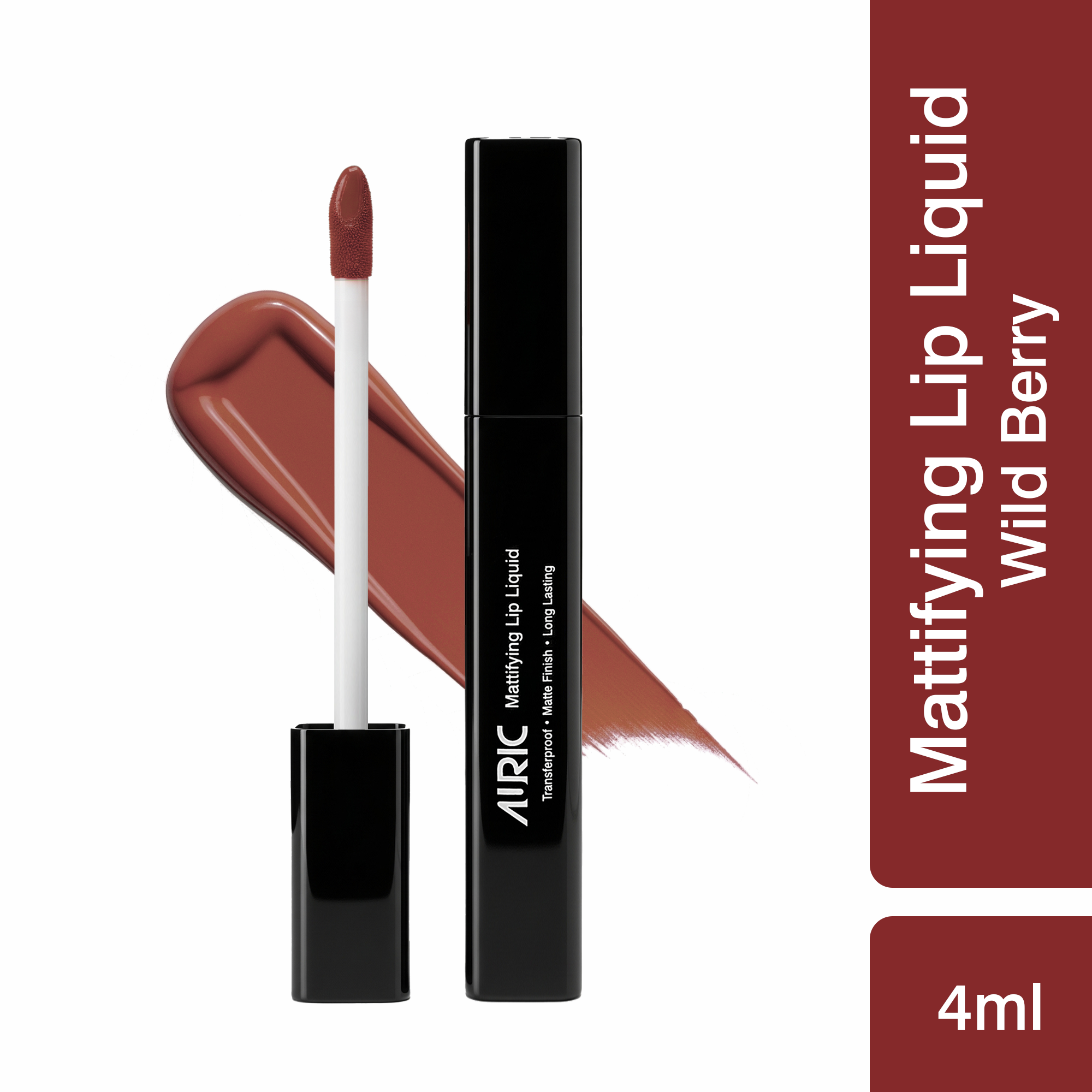 Auric Mattifying Lip Liquid Wild Berry - 4 ml