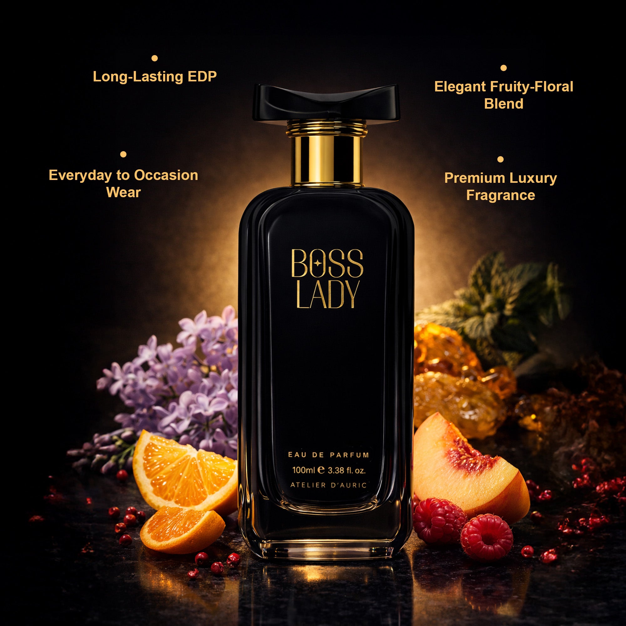 Auric Lady Boss Eau De Parfum (EDP) 100ml – Long Lasting Luxury Perfume for Women