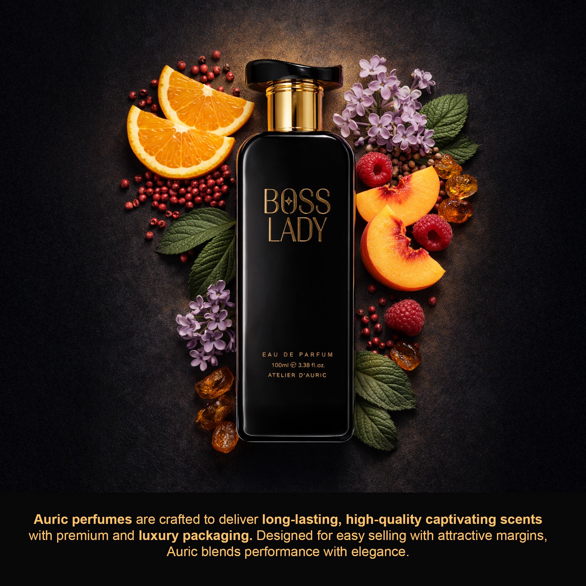 Auric Lady Boss Eau De Parfum (EDP) 100ml – Long Lasting Luxury Perfume for Women