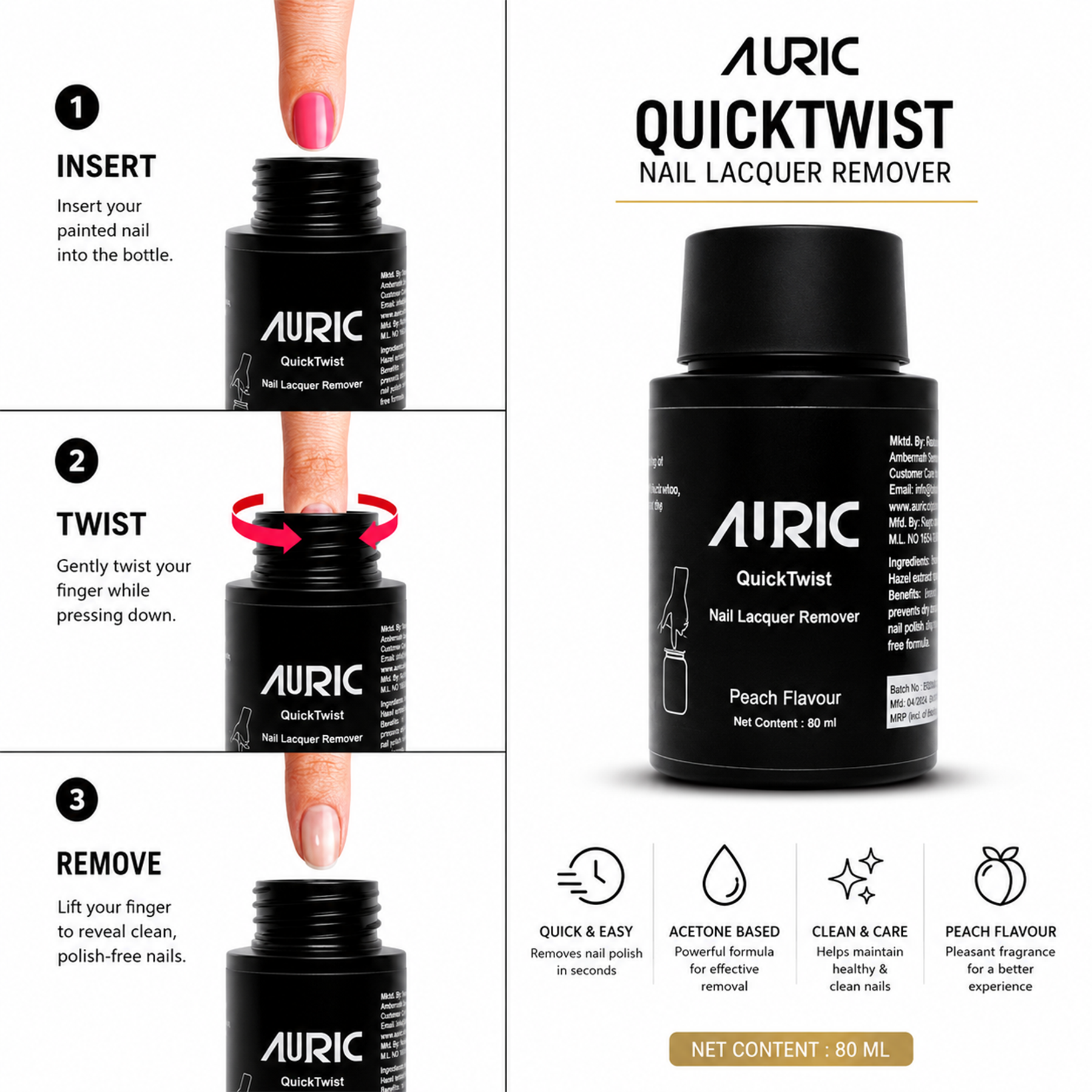 QuickTwist Nail Lacquer Remover